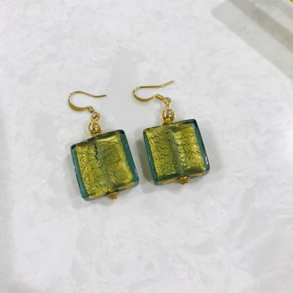 Italian Blown Glass Earrings - Picture 3 of 6